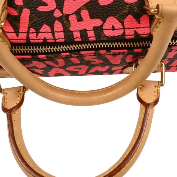 Louis Vuitton Pink Monogram Graffiti Speedy 30 Handbag - Picture 7 of 10